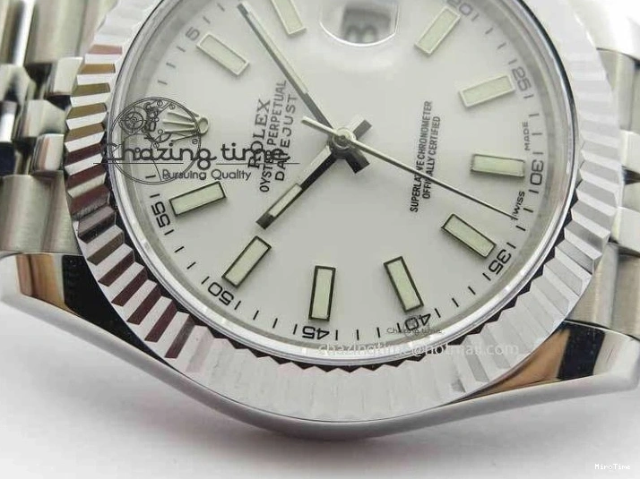 MiroTime 0211 SmartChoice DateJust II 41mm BP Maker Best Edition White Dial On New Version Jubilee Bracelet A 3636